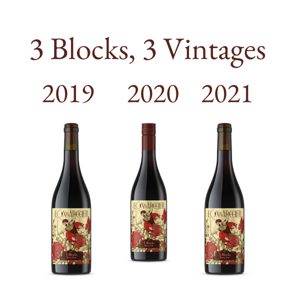 3 Blocks Pinot Noir - Vertical Tasting
